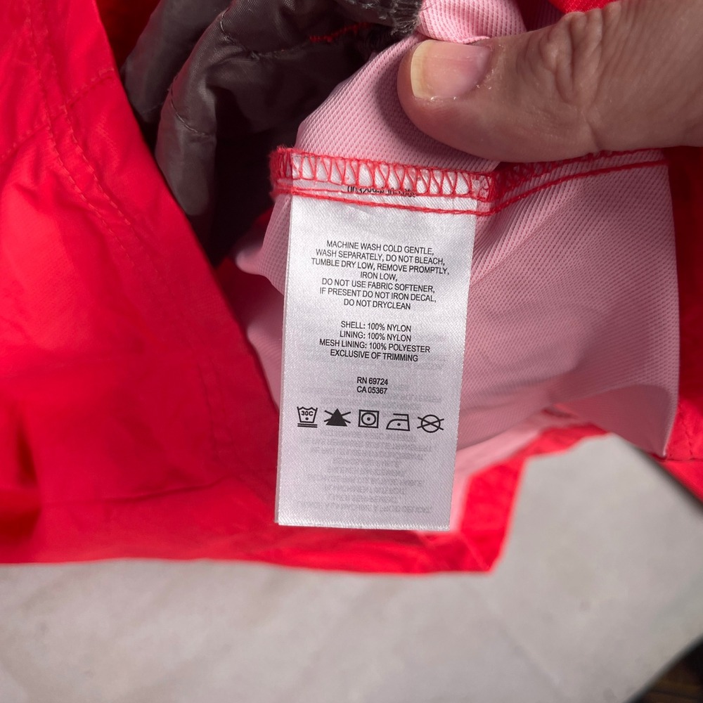 Columbia Rain Jacket Lightweight Omni-Shield‎ Belted Active Red Size S - Picture 7 of 8